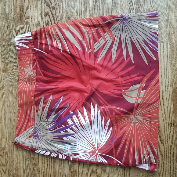 (4) GAP Palm Print Cotton Blend Skirt with Pockets Tropical Vacation Colorful - Picture 7 of 7